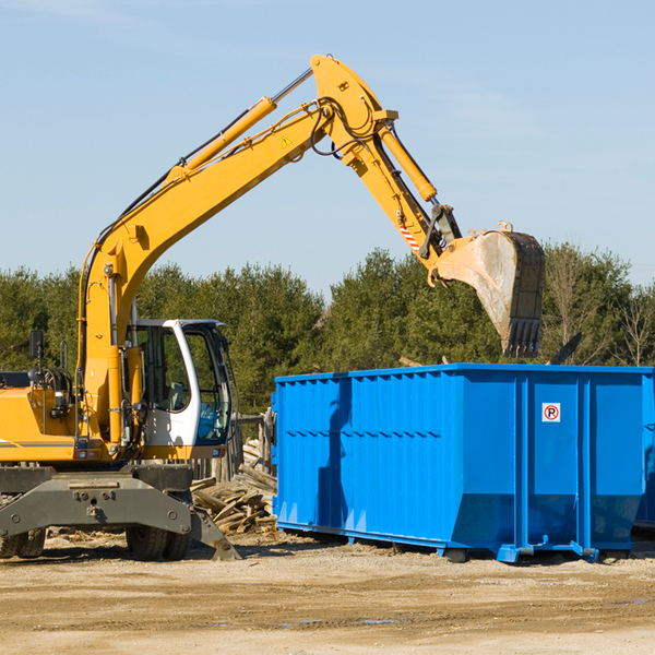 can i choose the location where the residential dumpster will be placed in Martinsville